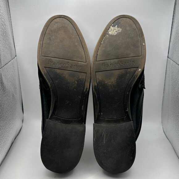 Franco Sarto Barlow women’s size 9 M black faux patent leather loafer mule - Picture 6 of 8